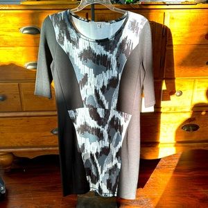 Rachel Roy long sleeve mid length dress